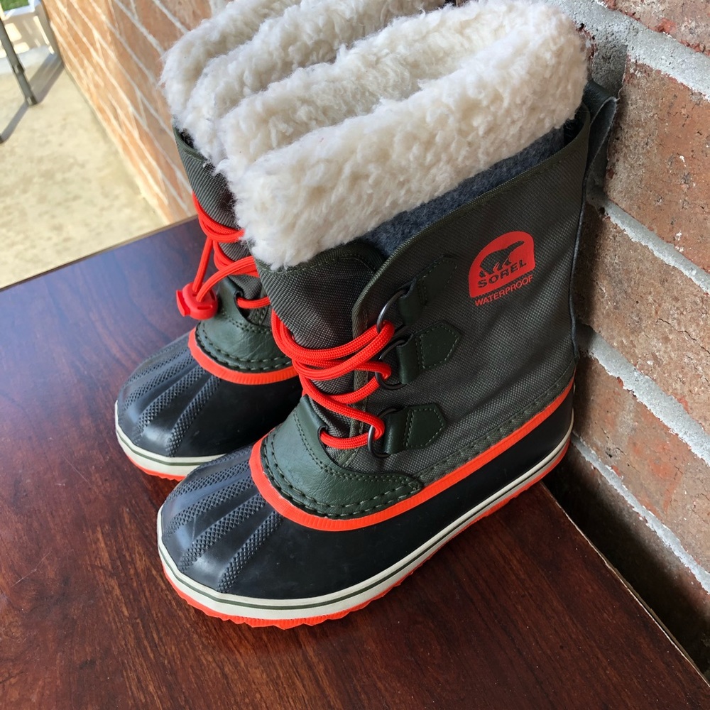 Sorel Boots Childrens Yoot Pac Nylon SURPLUS GREEN